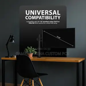 Zeno M621 Adjustable Single Monitor Arm Mount Desk Clamp 15'' to 32''