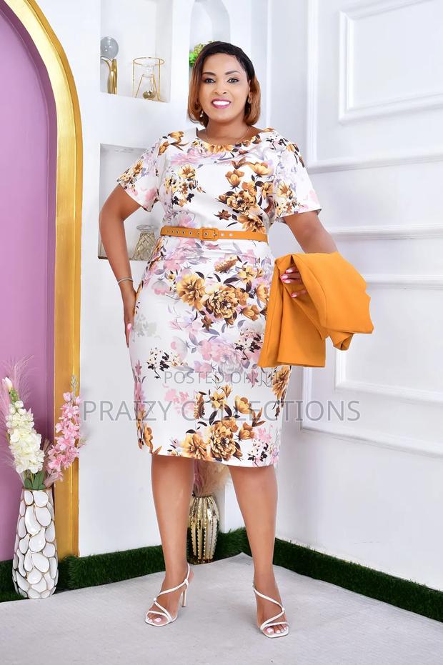 Elegant Floral Dress With Jacket Set - thumbnail 10