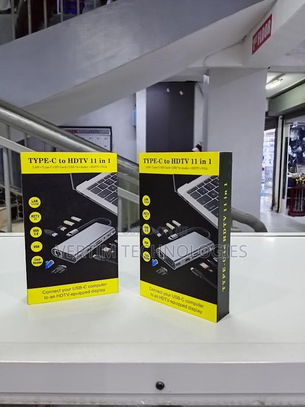 Type C 11 in 1 Usb Hub With Hdmi,Lan,Vga,Audio,Pd,Sd,Usb 3.0