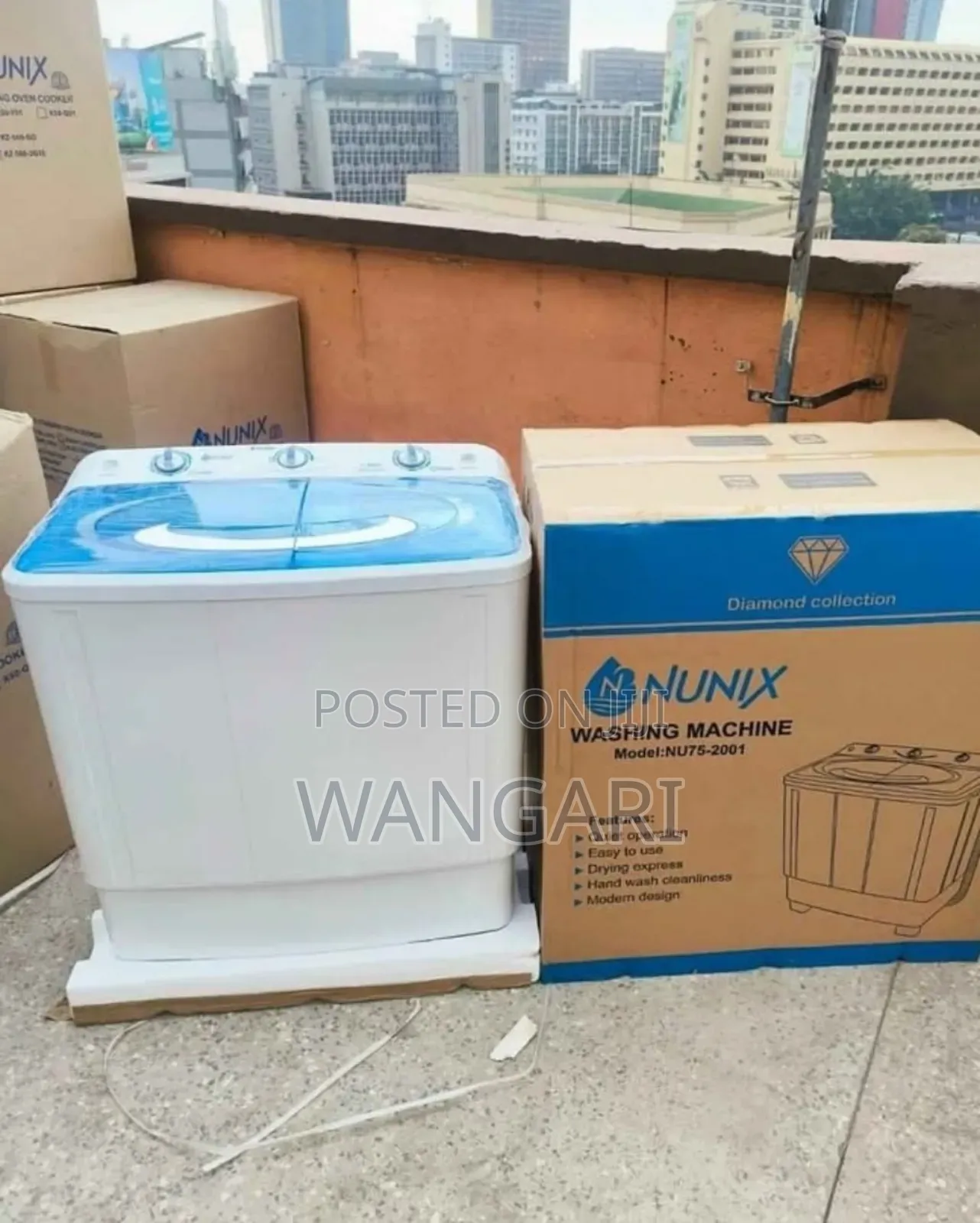 With Warranty Nunix 7.5 KGS Washing Machine Topload