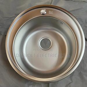 Round Single Stainless Steel Kitchen Sink
