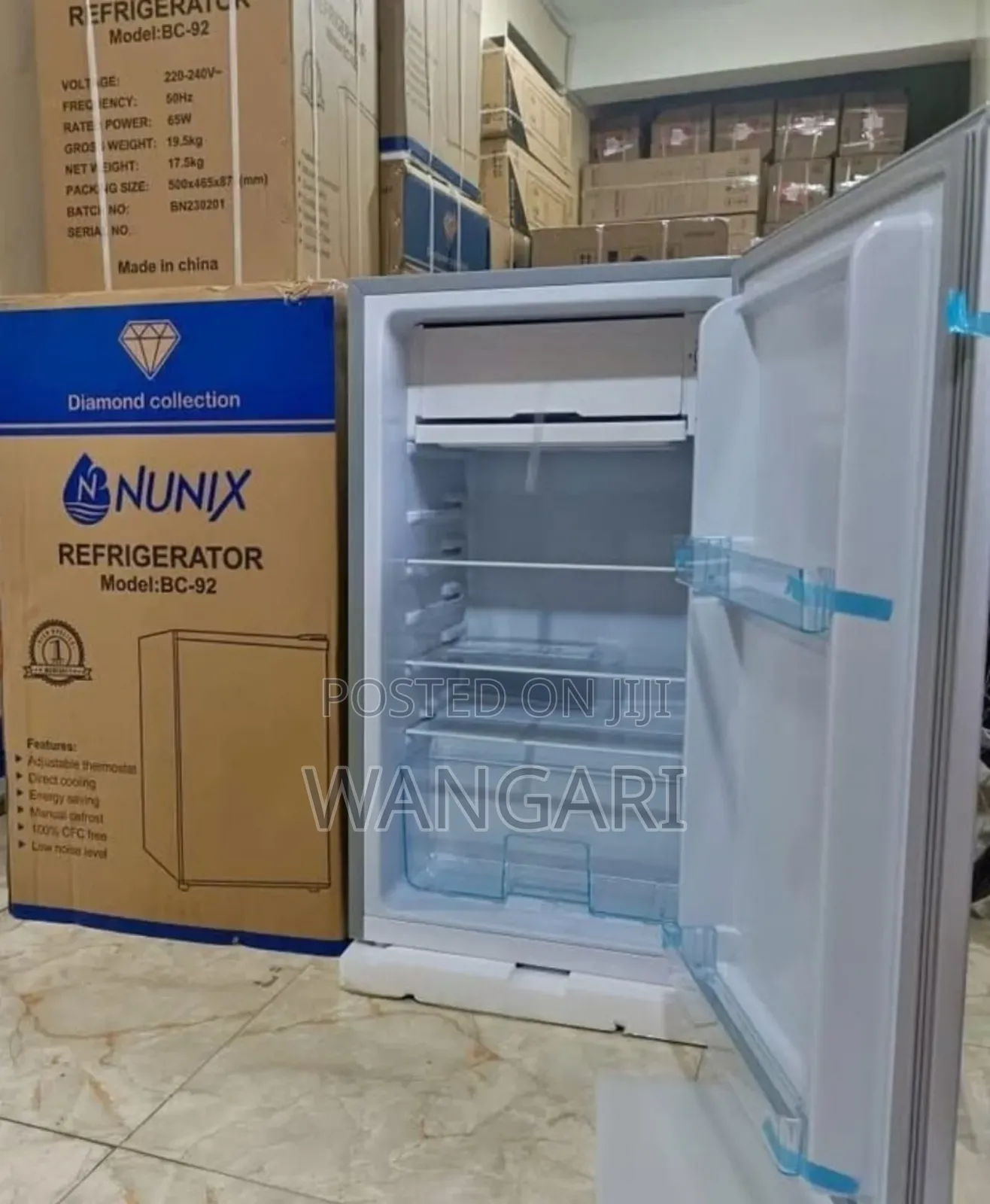 Energy Saving Single Door Nunix 92 Litres Refrigerator