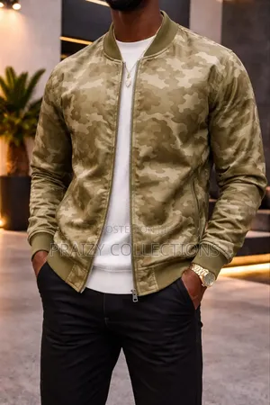 Trendy Camouflage Unisex Bomber Jackets