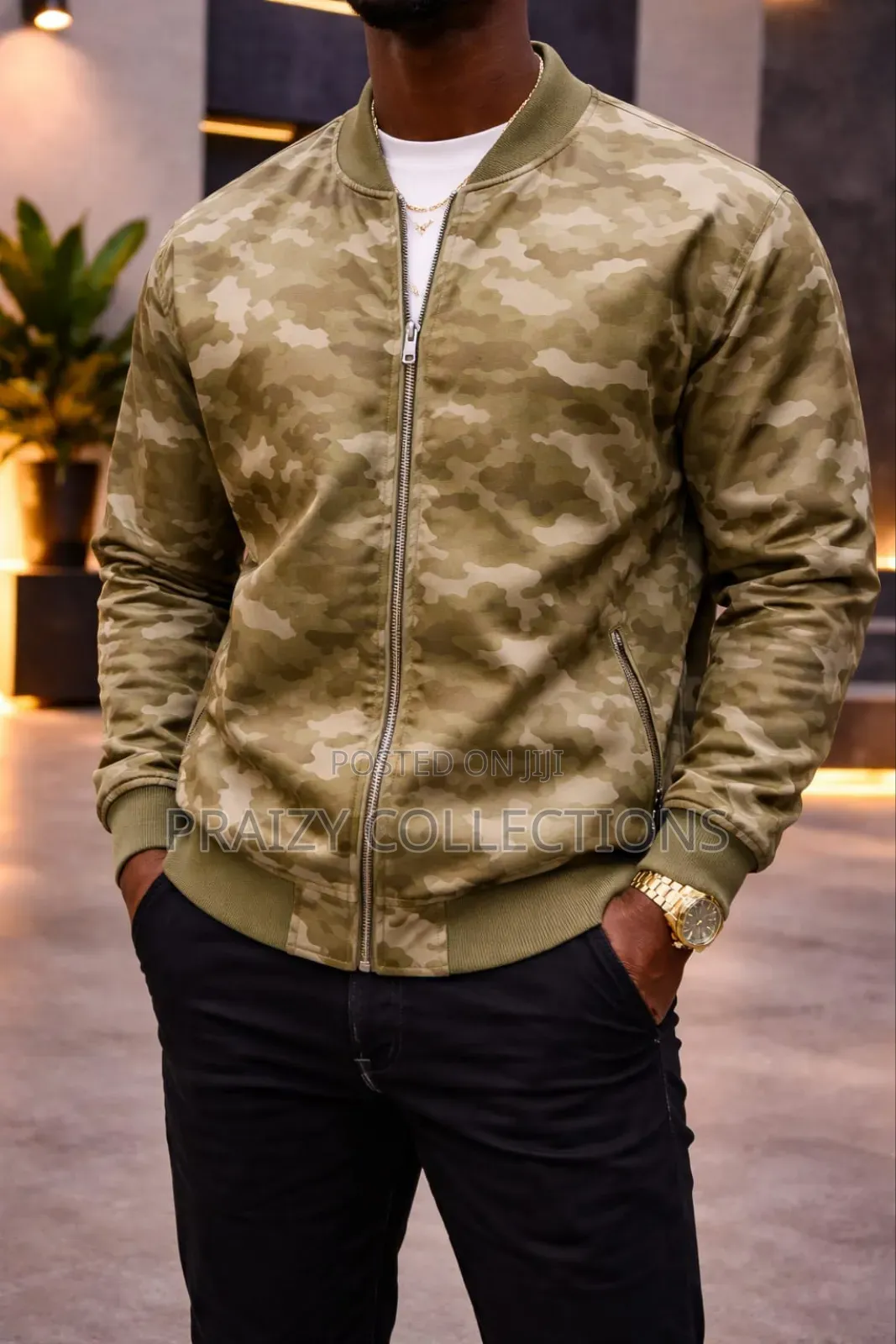 Trendy Camouflage Unisex Bomber Jackets