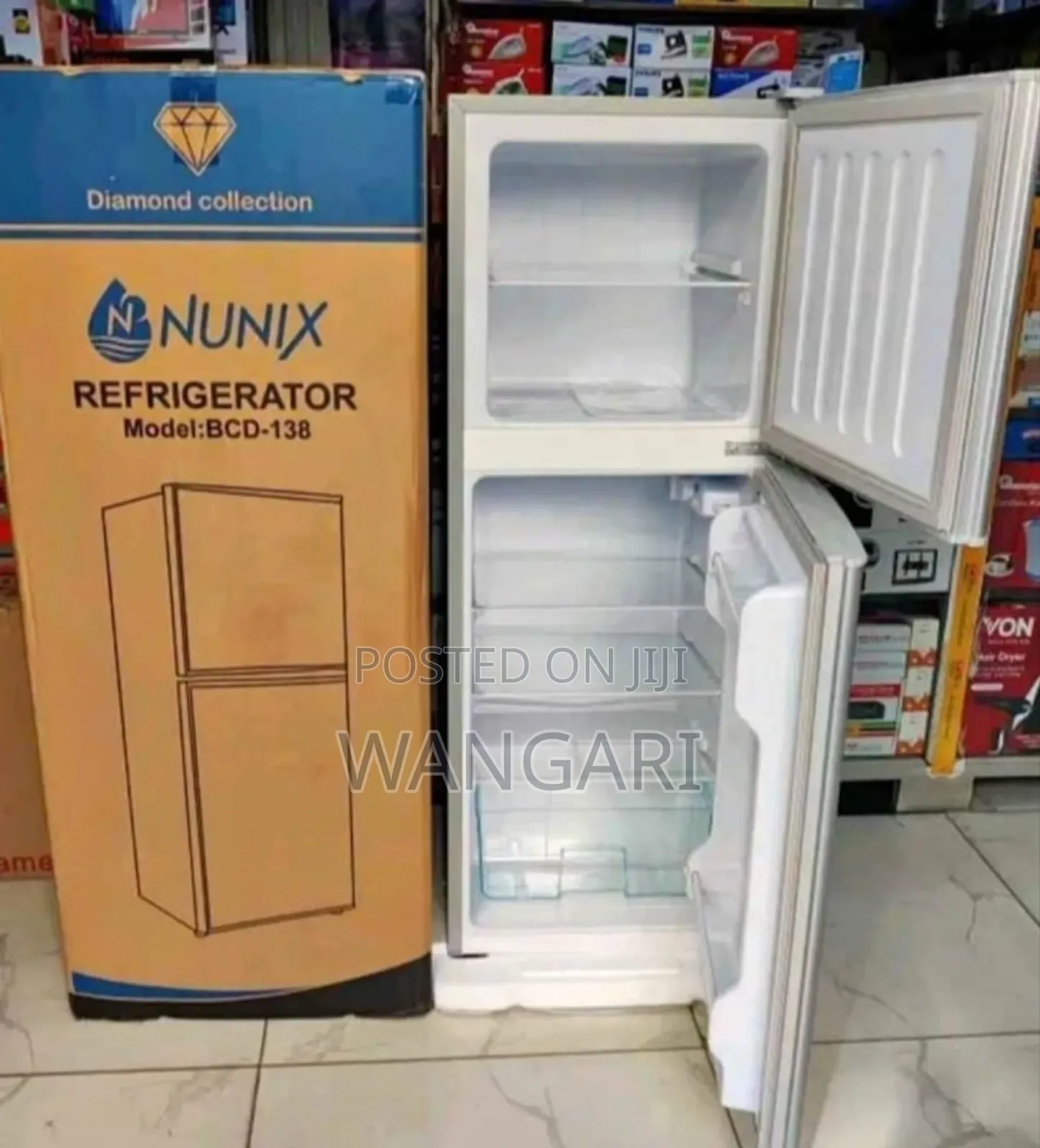 Top Mounted Nunix 138 Litres Double Door Refrigerator