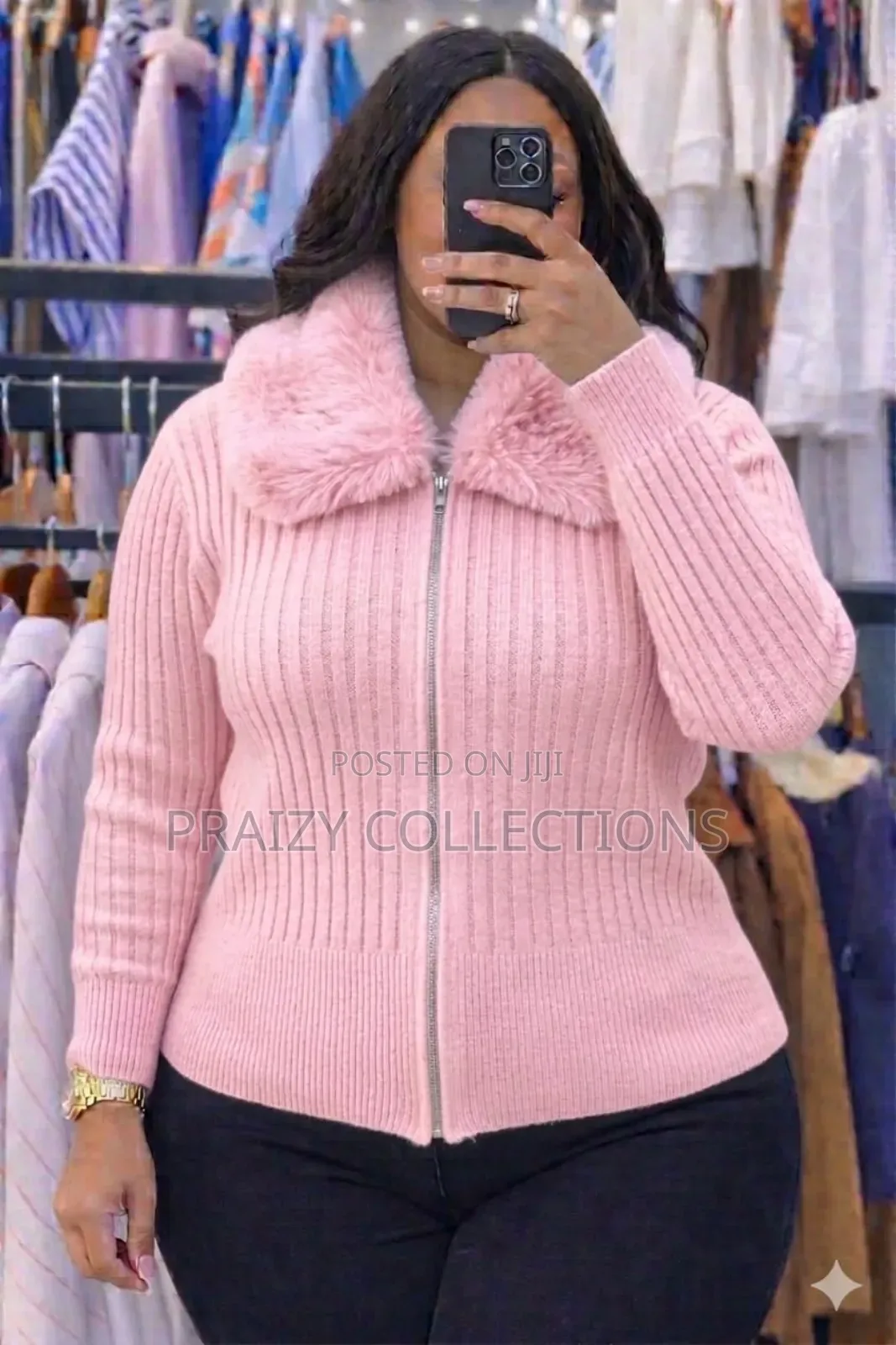 Cozy Ribbed Zip Sweater 
