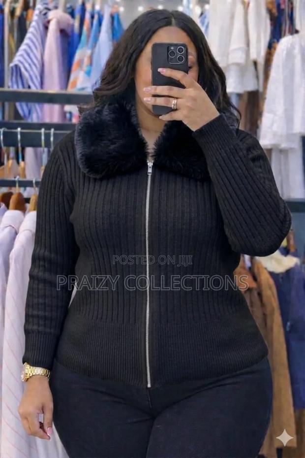 Cozy Ribbed Zip Sweater - thumbnail 5