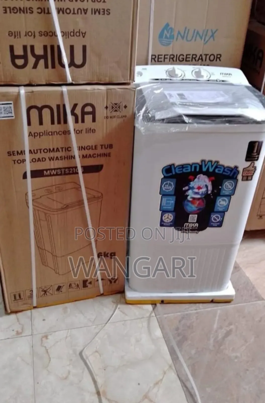 Low Power Consumption Mika 6 KGS Topload Washing Machine