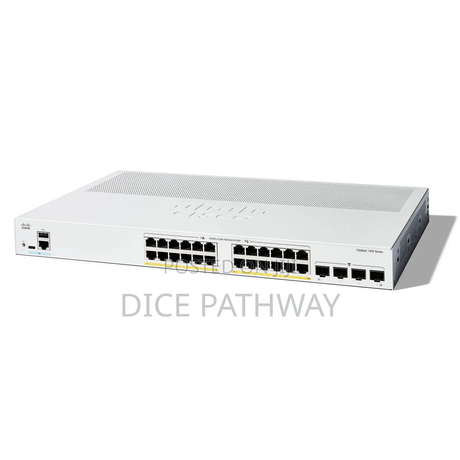 Cisco C1300 Switch, 24x Poe+ 195w/4x SFP/Rack-Mountable