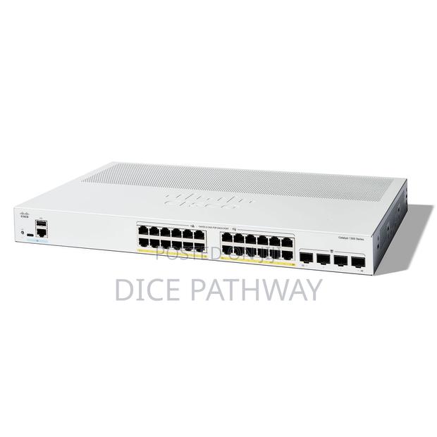 Cisco C1300 Switch, 24x Poe+ 195w/4x SFP/Rack-Mountable