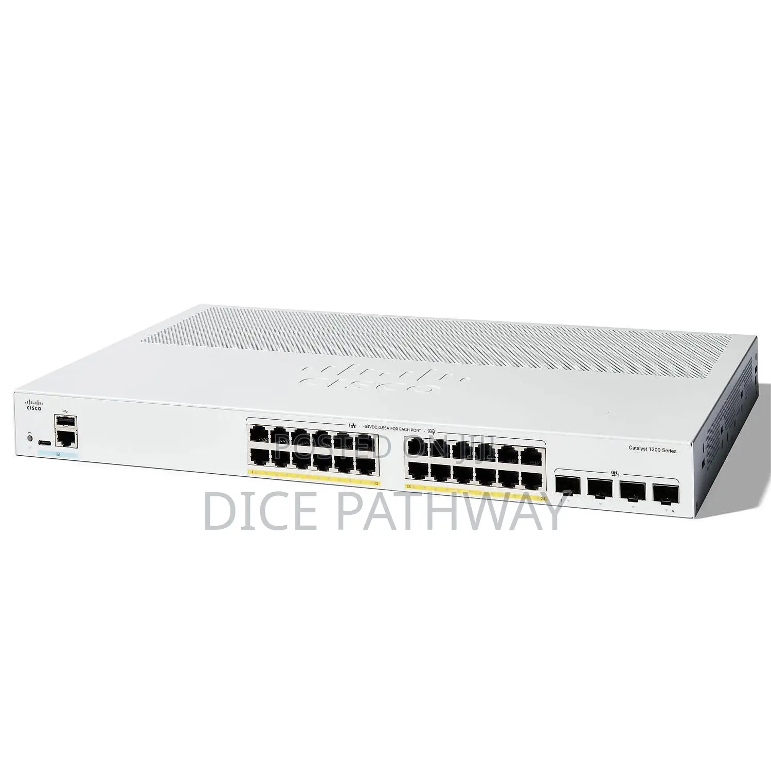 Cisco C1300 Switch, 24x Poe+ 195w/4x 10g Sfp+/Rack-Mountable