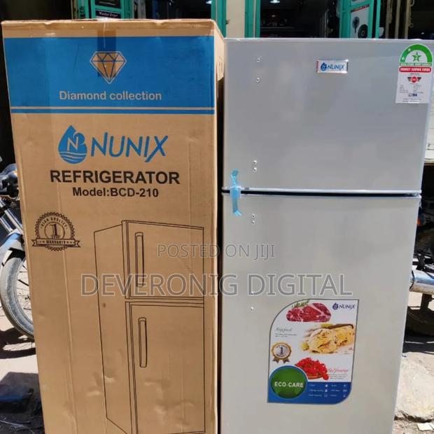 *Nunix Double Door Fridge 210litres - main view