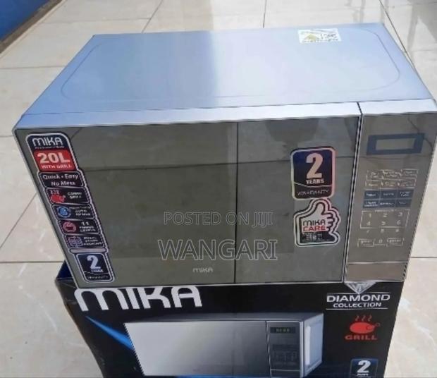 Silver Mika Digital Microwave With Grill