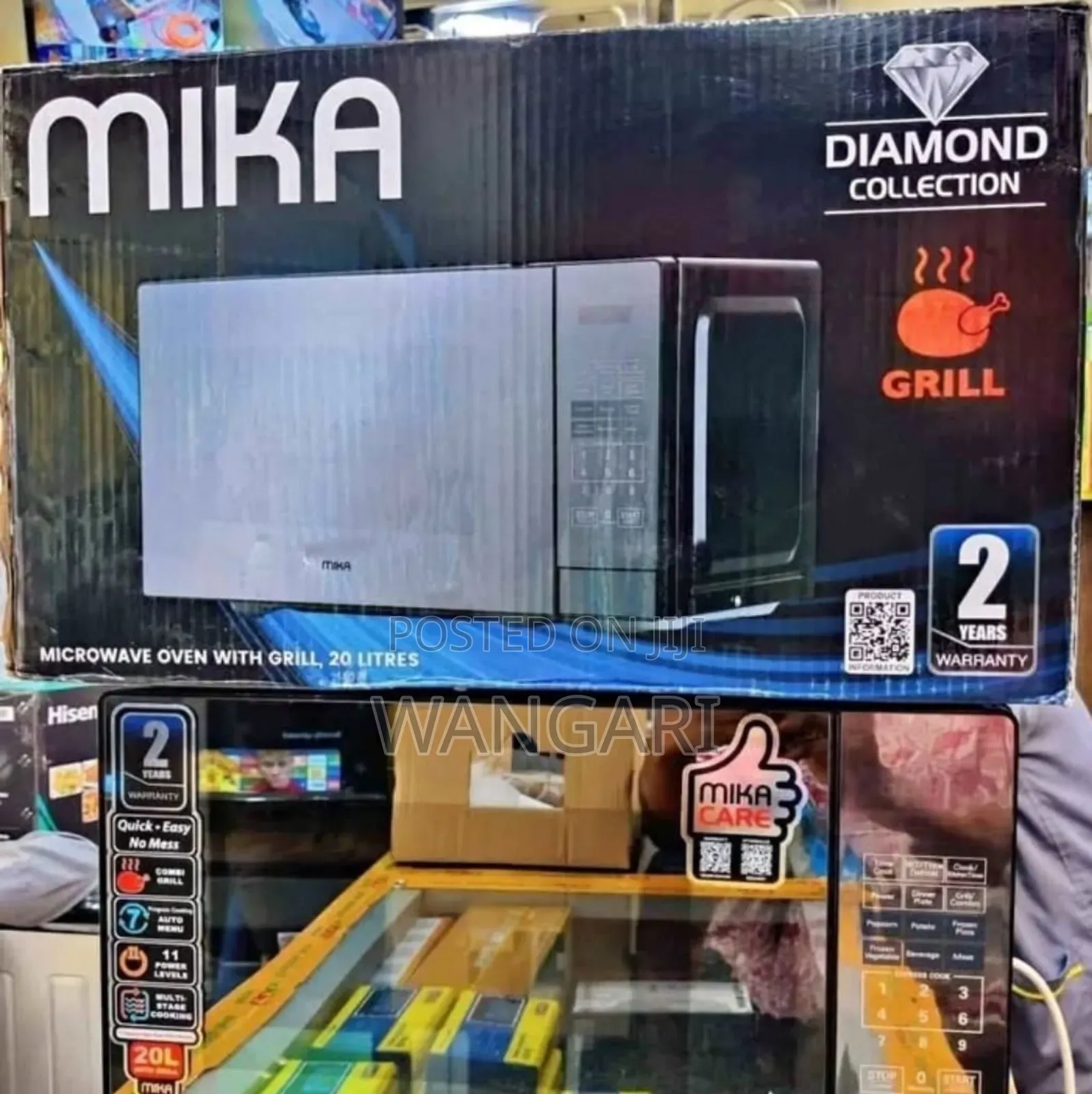 Restocked Mika Microwave Oven With Grill
