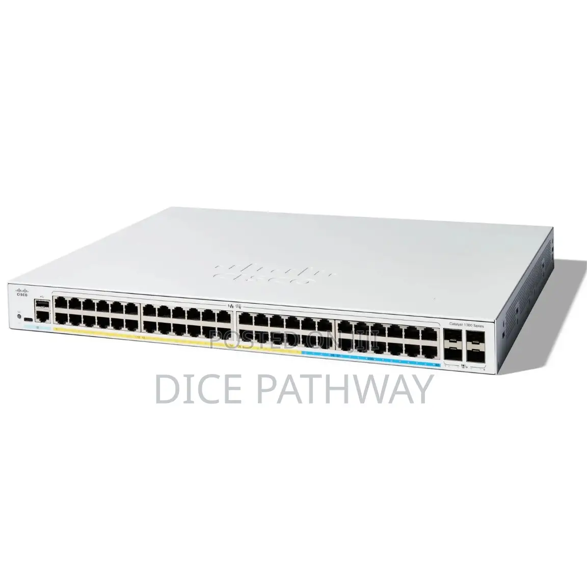 Cisco C1300 Switch, 48x Poe+ 370w/4x SFP/Rackmount