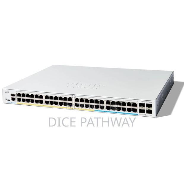 Cisco C1300 Switch, 48x Poe+ 370w/4x SFP/Rackmount