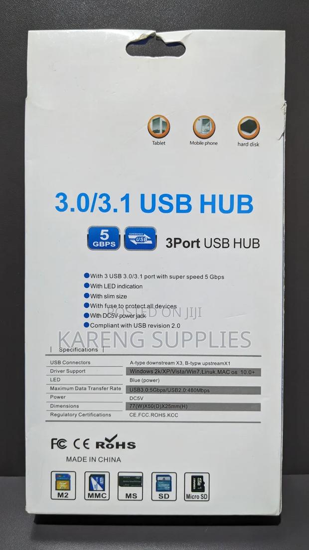 3 Port Usb Hub 3.0/3.1 Card Reader(Type C Input) - thumbnail 3