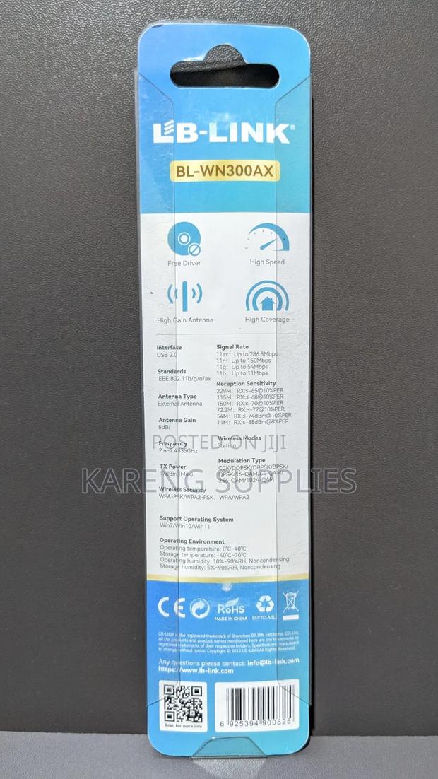 Lb Link Ax300 Wi-Fi 6 Usb Adapter - thumbnail 2