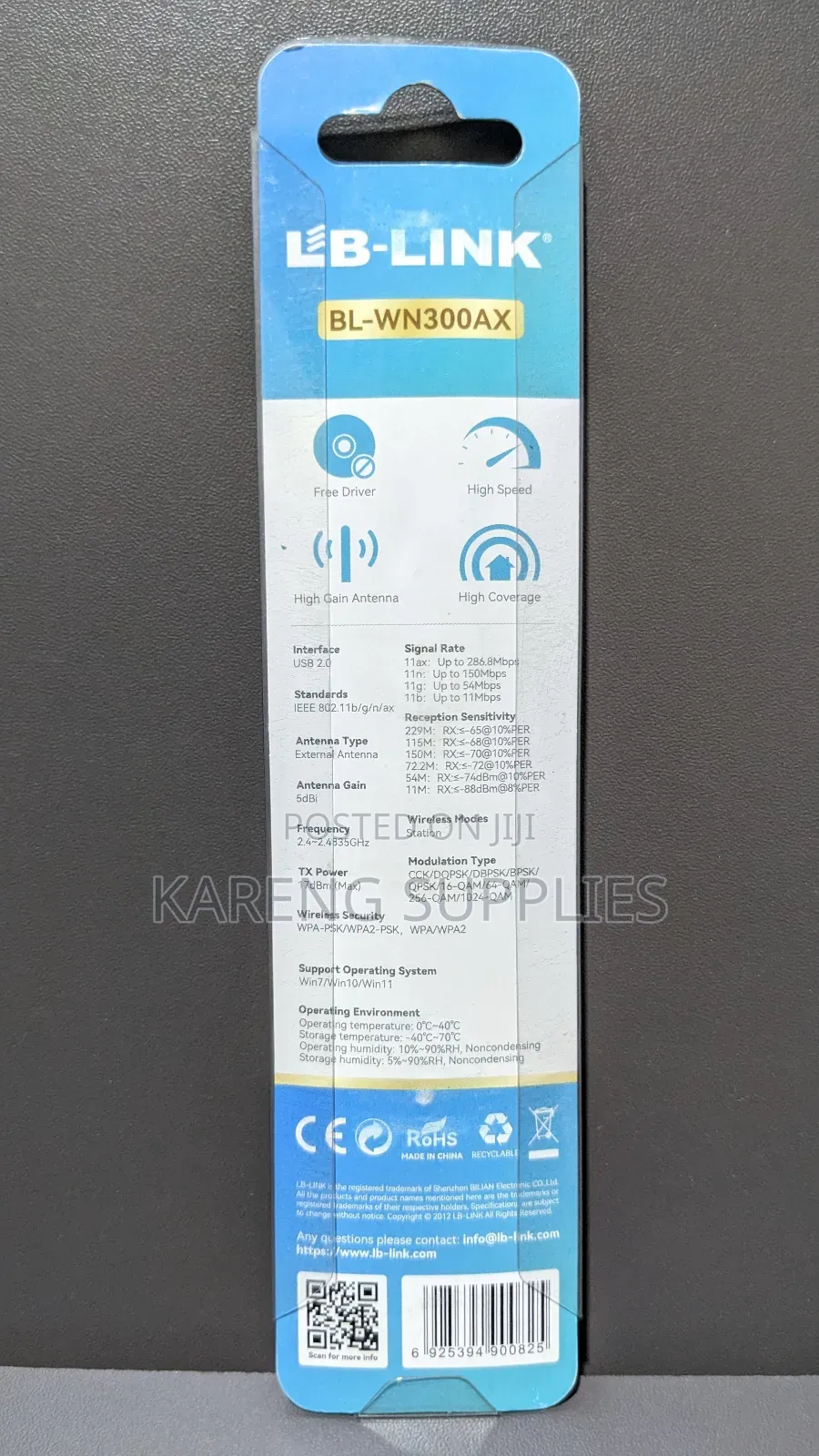 Lb Link Ax300 Wi-Fi 6 Usb Adapter