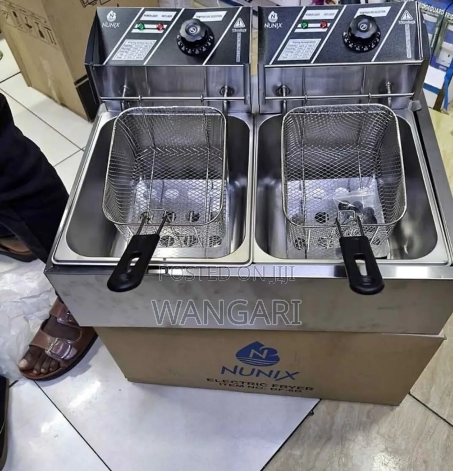 New 6+6 Litres Nunix Double Deepfrier