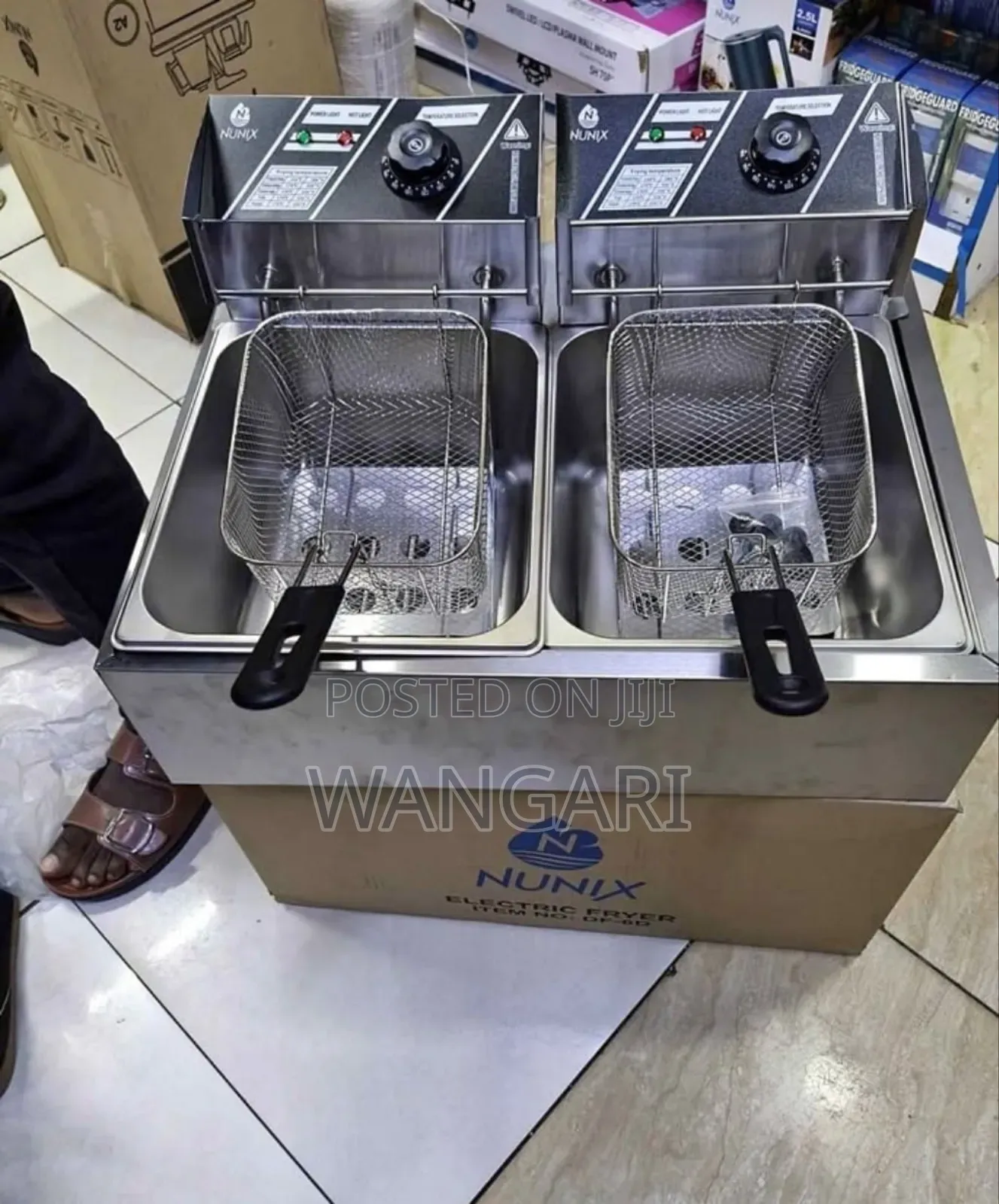 Restocked New 6+6 Litres Nunix Double Deepfrier