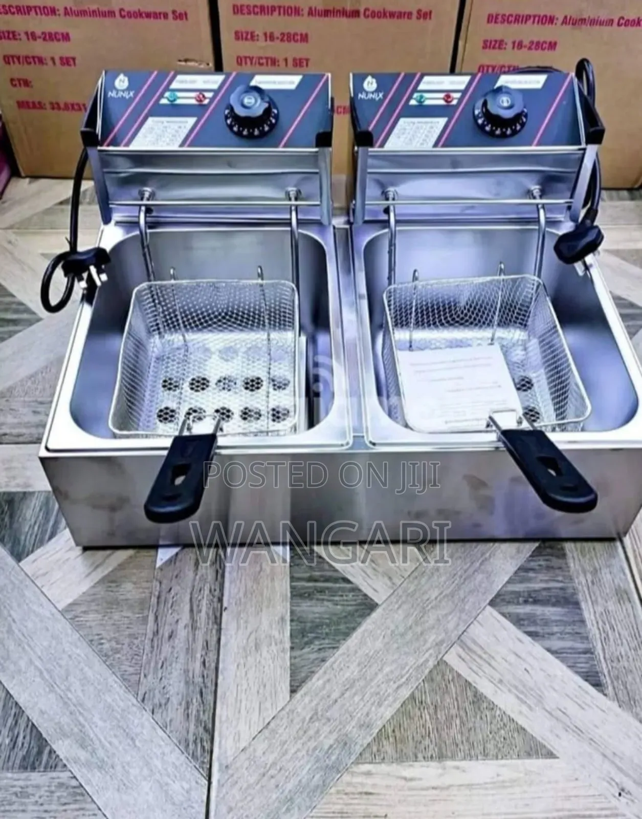 Commercial Nunix Double Deepfrier 12 Litres