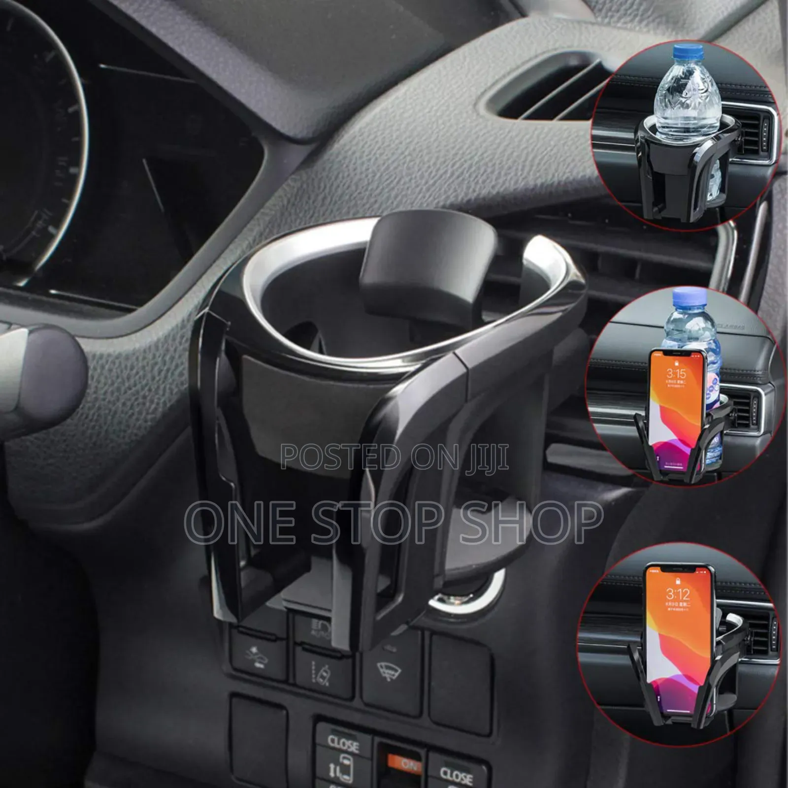 Car Air Vent Mount 2in1 Cup Holder Phone Mount