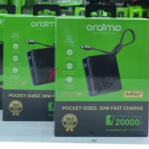 Oraimo Powernova L21 Opb-7203c *30w 20000mah Fast Charging Power Bank