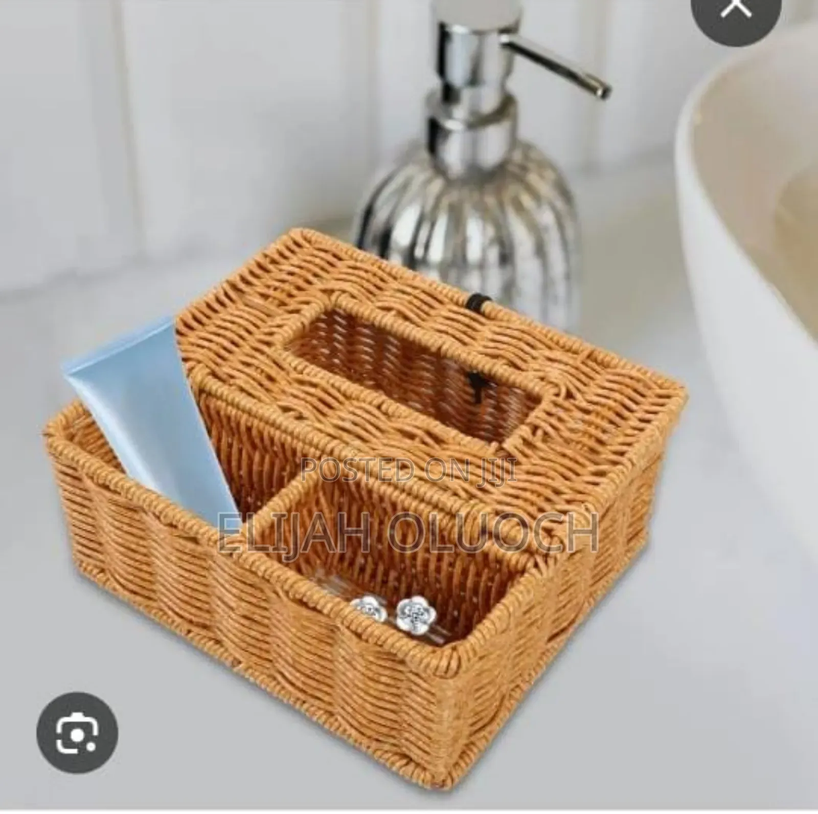 3 Slots Storage Organizer With Serviette Holder*