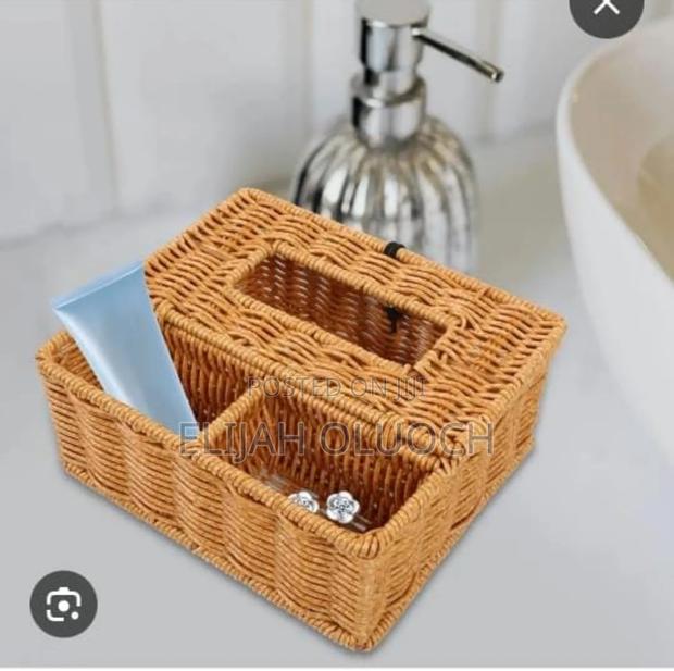 3 Slots Storage Organizer With Serviette Holder*