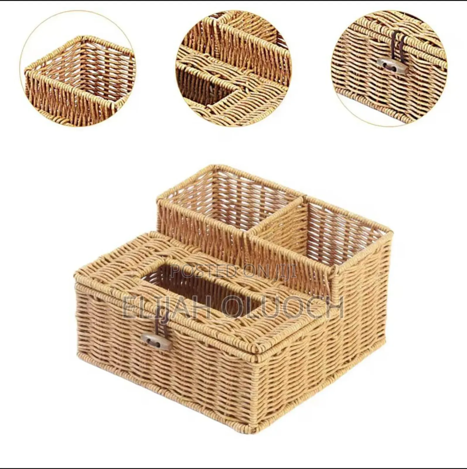 3 Slots Storage Organizer With Serviette Holder*
