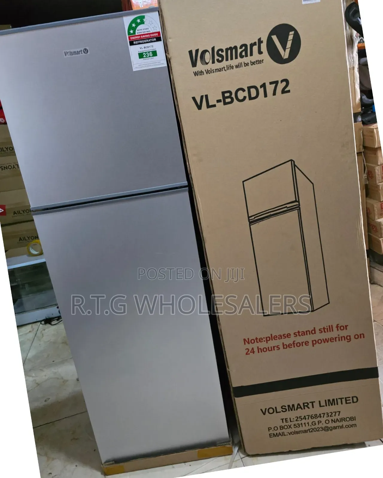 Volsmart 172 Litres Double Door Fridge – Energy Saving