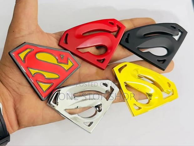 Superman 3d Car Emblem Badges