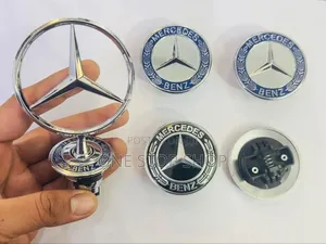 Mercedes Bonnet Logos in Flat or Stand Logo