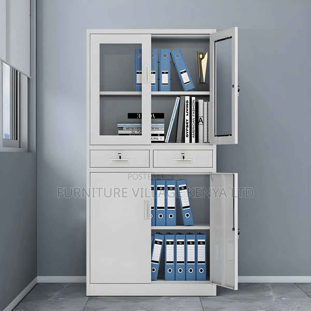 Office Cabinet; 2 Door Metallic Office Filling Cabinet