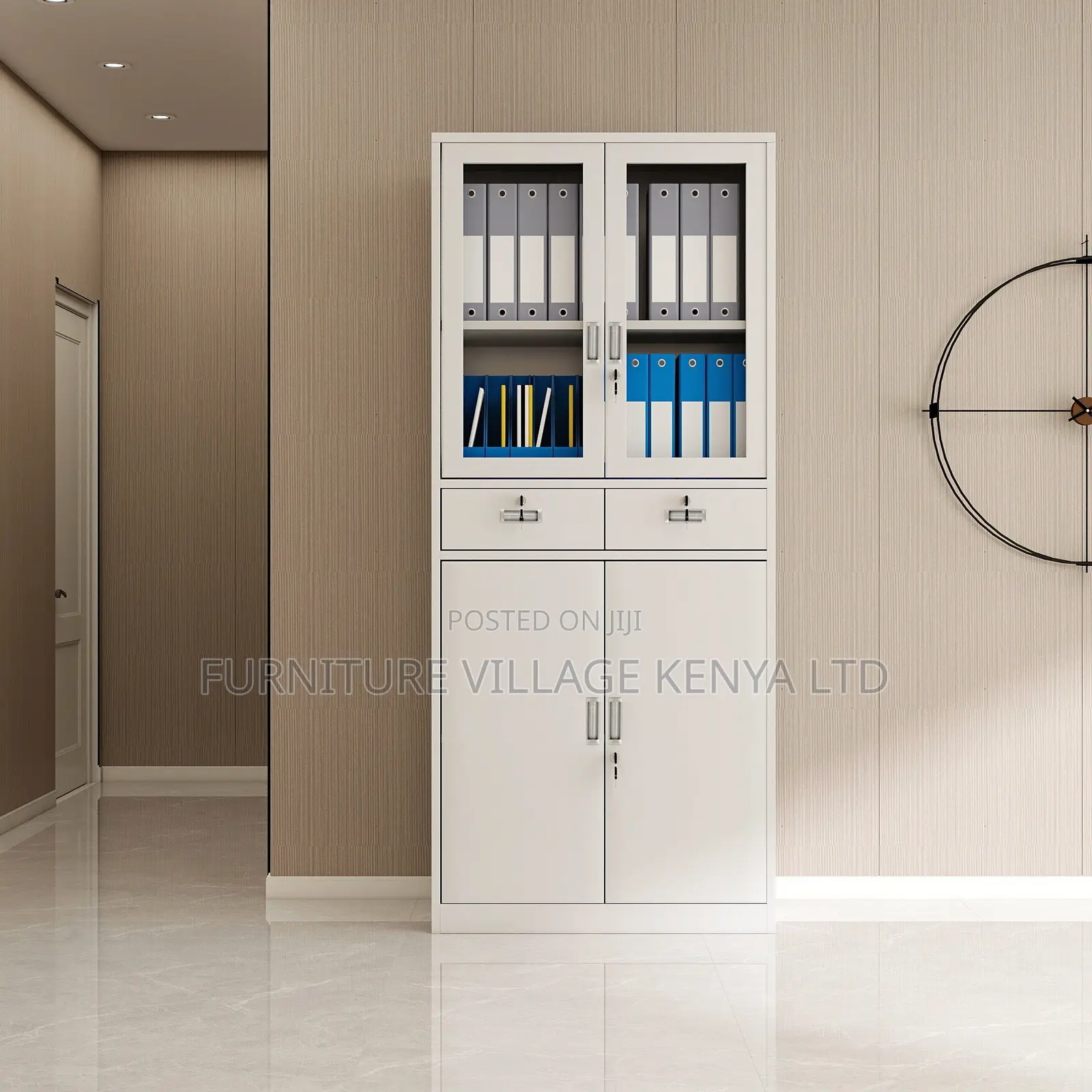 Office Cabinet; 2 Door Metallic Office Filling Cabinet