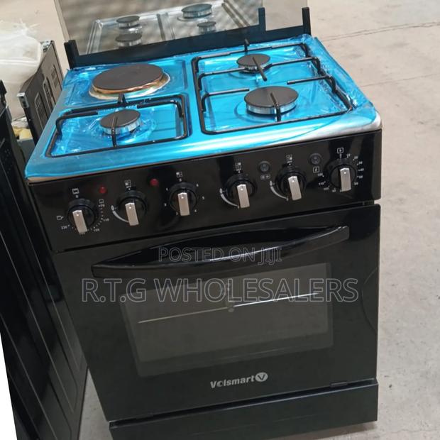 Volsmart 60×60 3+1 Jet Standing Cooker – Black