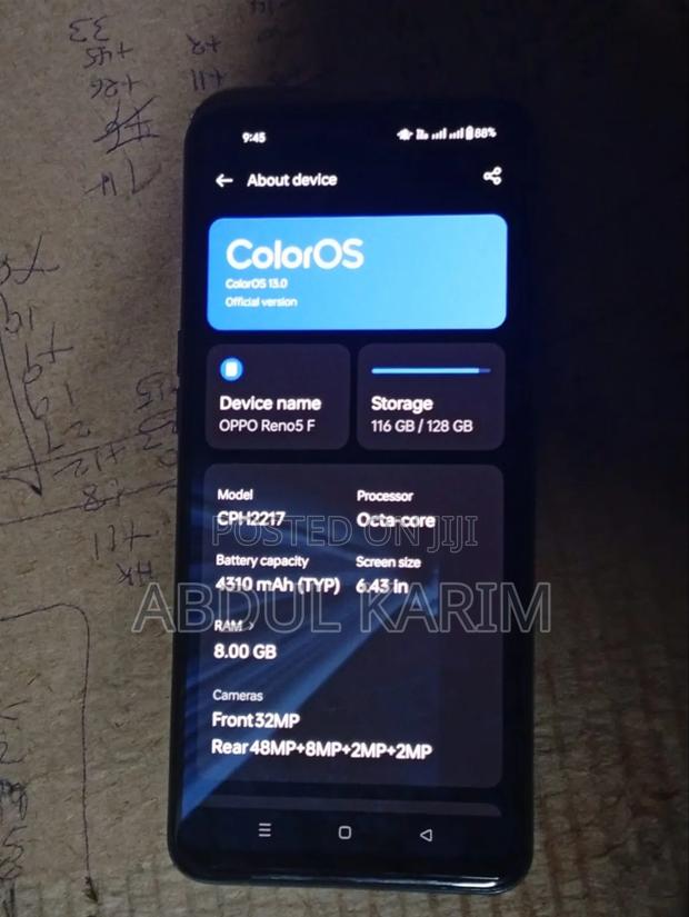 Oppo Reno 5 128 GB Blue - thumbnail 2