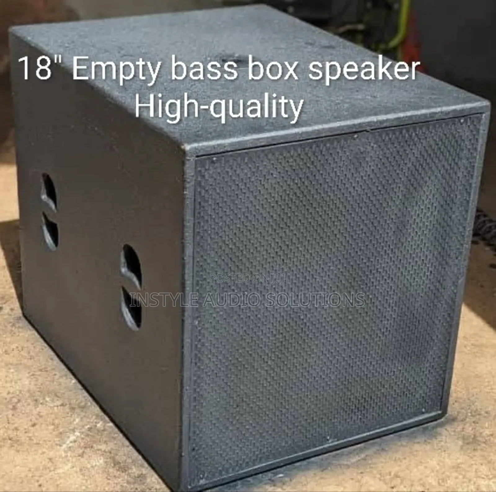18" Empty Bass Box Speaker