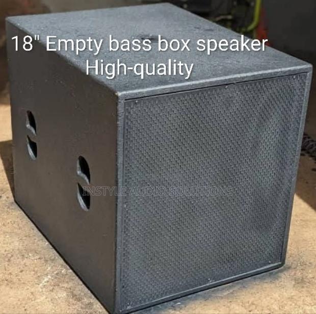 18" Empty Bass Box Speaker - main view