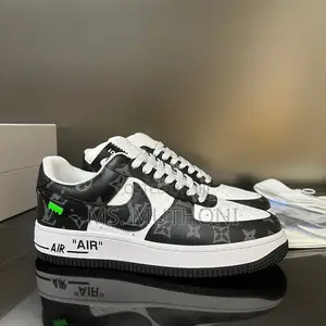 Quality Leather Nike Airforce 1  Louis Vuitton X