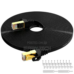 Cat 7 Ethernet Cable Internet Flat Network Patch Cords High Speed 5mtr
