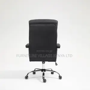 Office Chair; High Back Executive Leather Office Seat