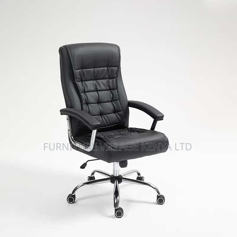 Office Chair; High Back Executive Leather Office Seat