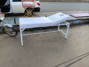 Pure Leather White Massage Beds