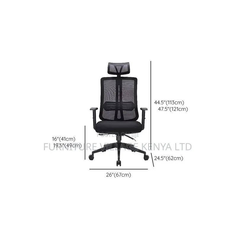 Office Chair; Ergonomic High Back Office Seat