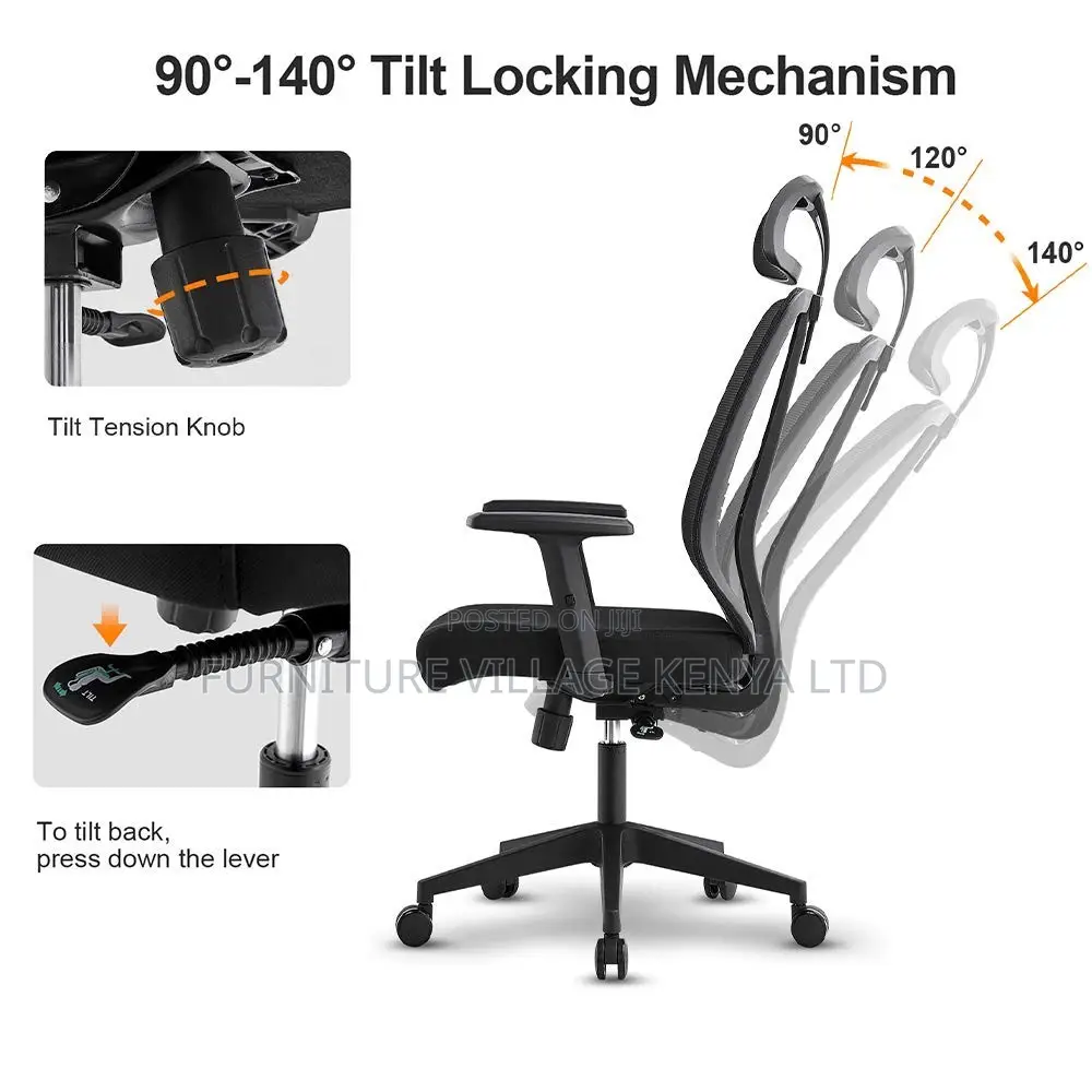 Office Chair; Ergonomic High Back Office Seat