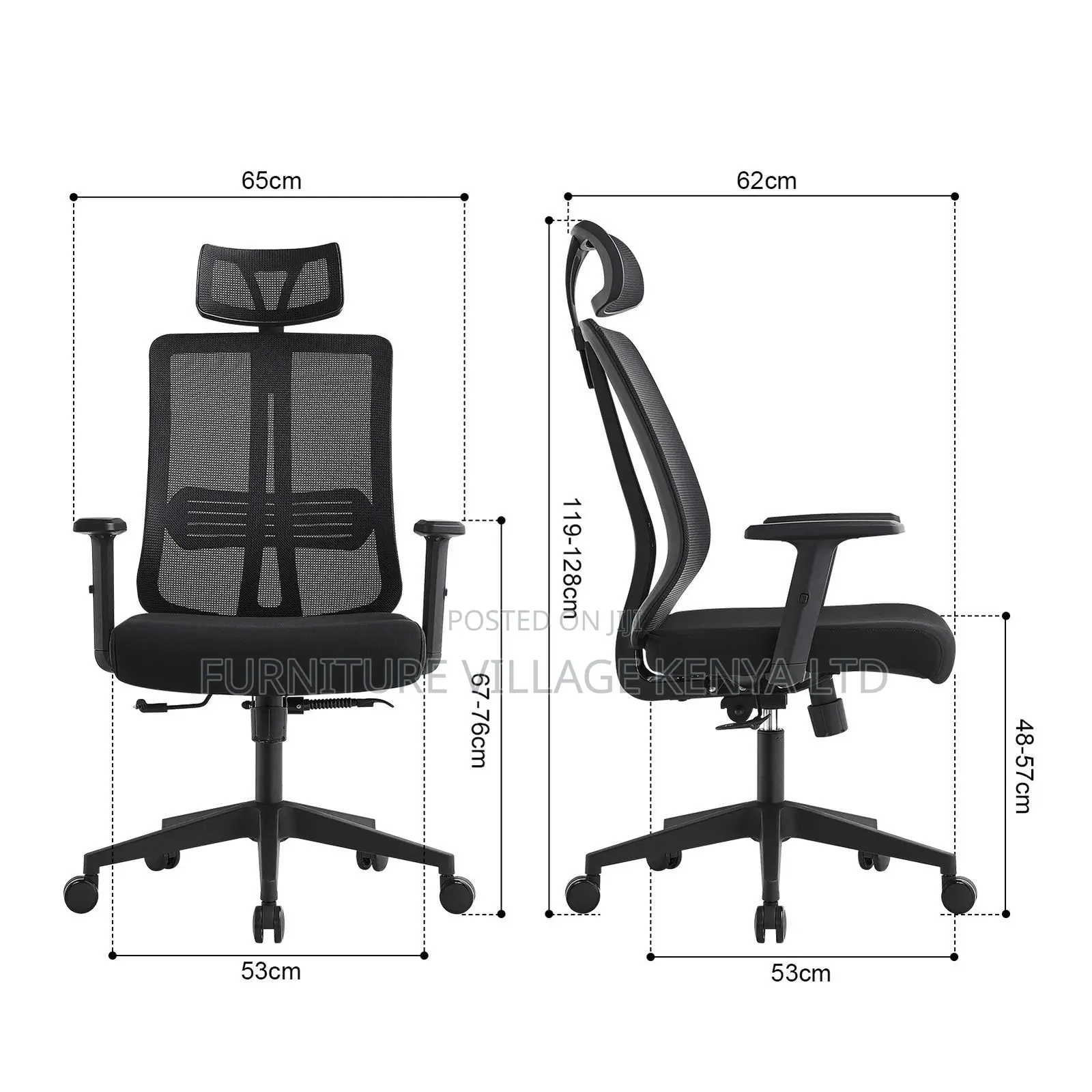 Office Chair; Ergonomic High Back Office Seat