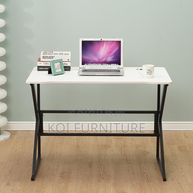 Office Desk : 1.2m Modern, Sturdy Workstation With Shelf - thumbnail 3