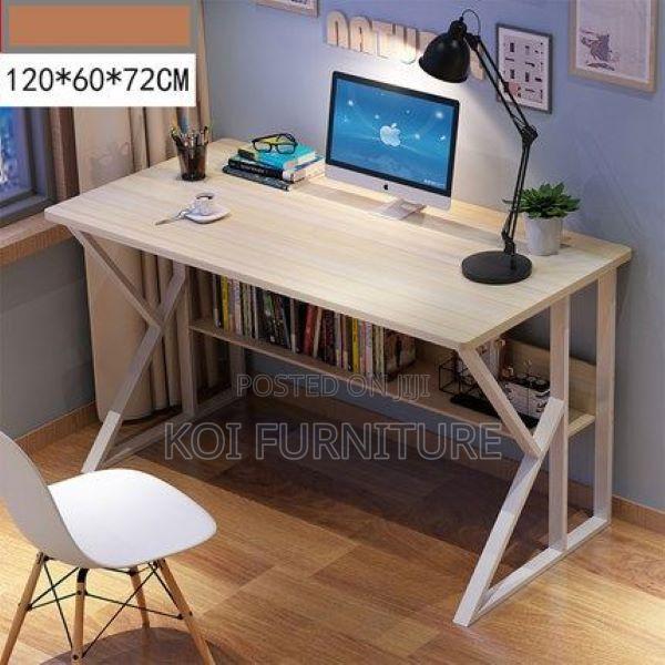 Office Desk : 1.2m Modern, Sturdy Workstation With Shelf - thumbnail 8